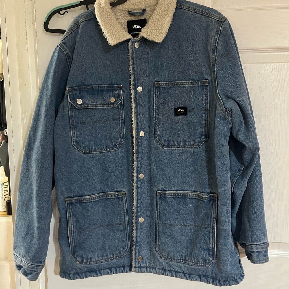 Vans Classic Blue Denim Sherpa Jacket
